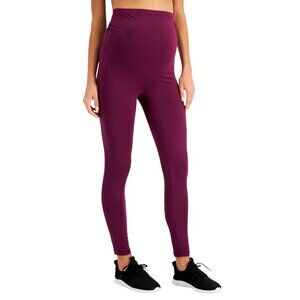 Ideology Womens Size‎ XXL Perfect Plum Purple Stretch Maternity Leggings NWT